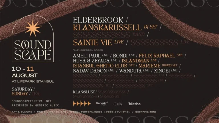 Soundscape Festival 2024 Lineup: Elderbrook/Klangkarussell /Sainte Vie