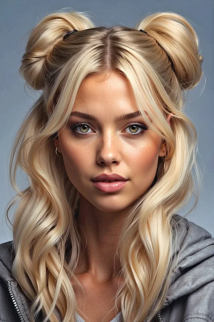 Space Buns Festival Hair Ideas