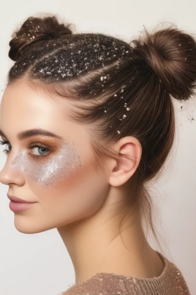 Space Buns Festival Hair Ideas
