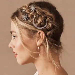 Hair Clips Gold Star