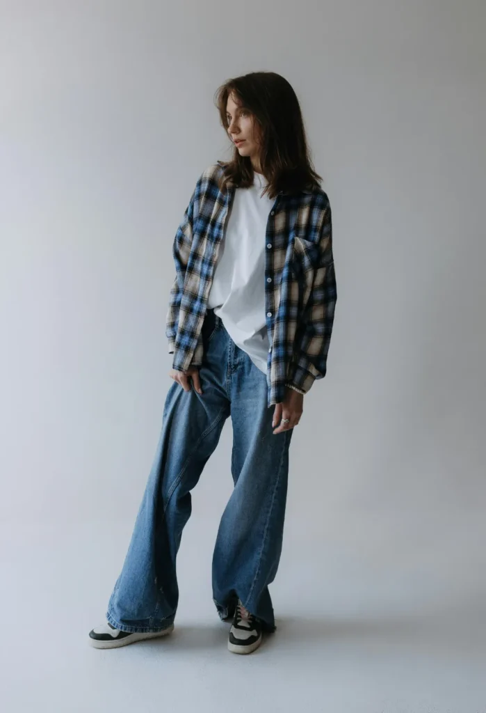 button-up shirt into your baggy jeans