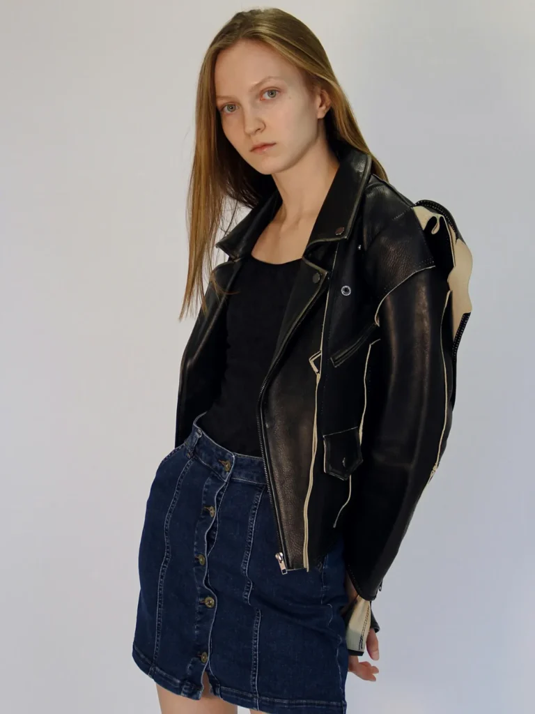 Miniskirt with a Black Top