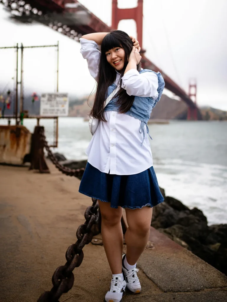 denim mini skirt with Button Down Shirts