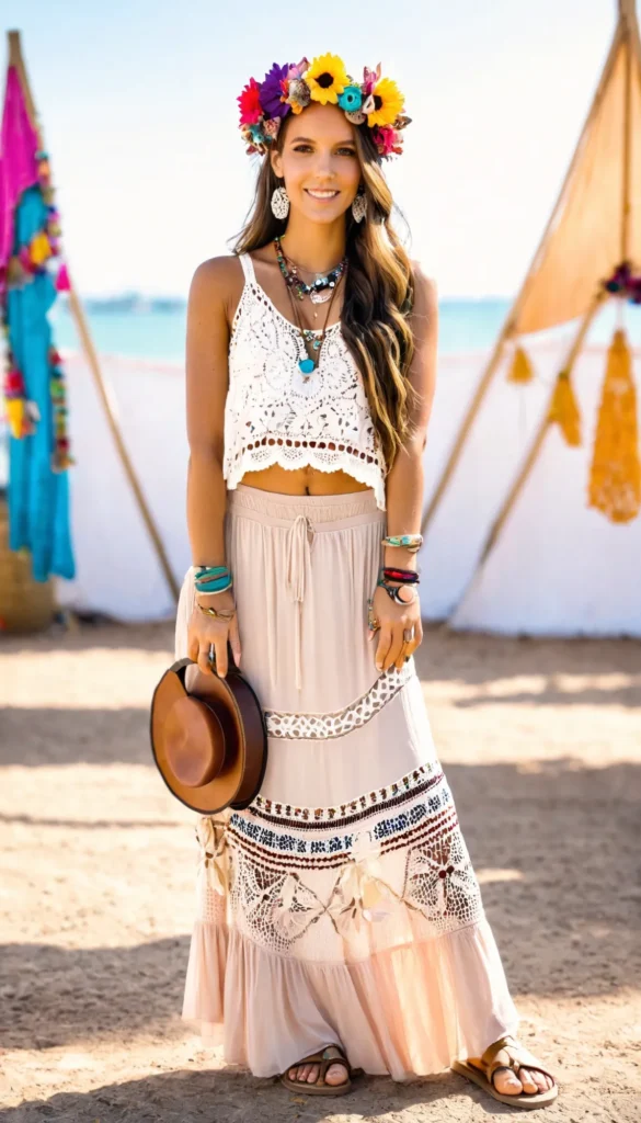 Boho chic festival outfit ideas